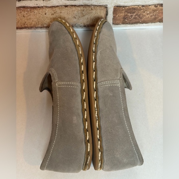Sabah Ashmore Grey Suede Slip-On Flats Size W40/US 8.5 - Picture 6 of 8
